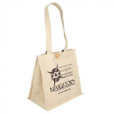 Printed Aurora Cotton Tote with Wooden Button